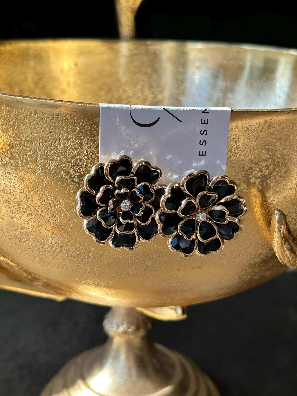 Earring stud big 12mm Gold for Button Covers