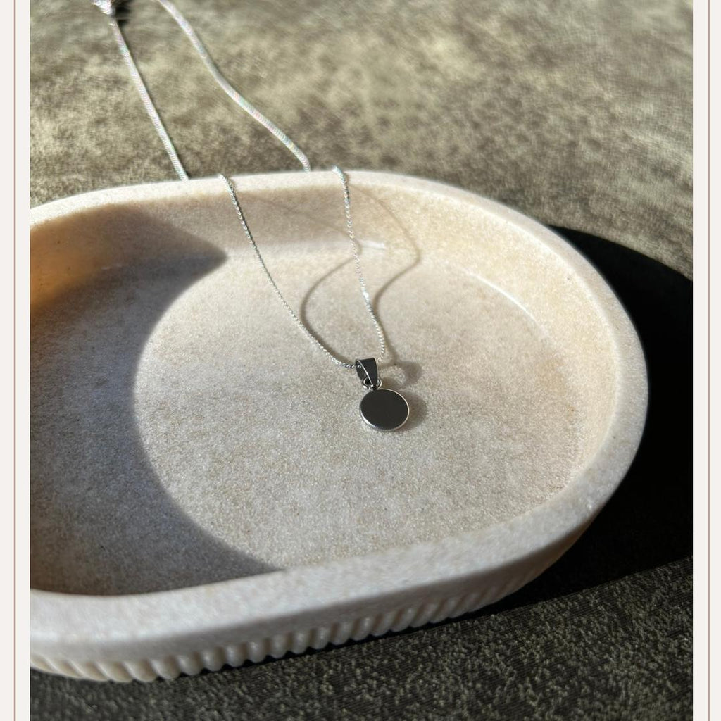 Necklace Finely Silver 45cm for Button Covers