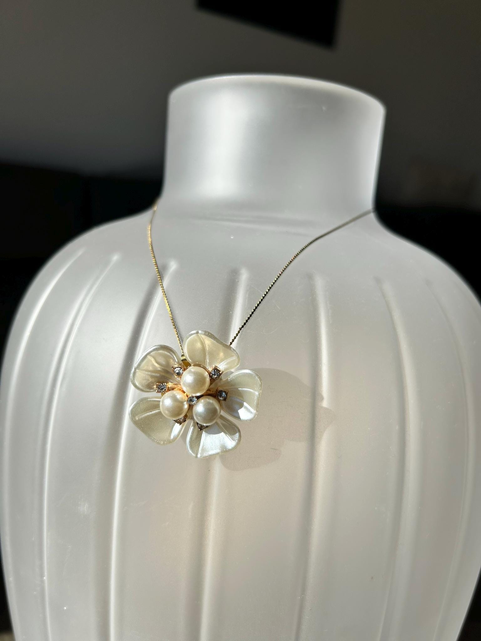 Necklace Finely Gold 35cm for Button Covers