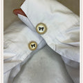 Pearl Gold Bow Black Button Cover