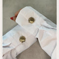 Shell Gold Button Cover