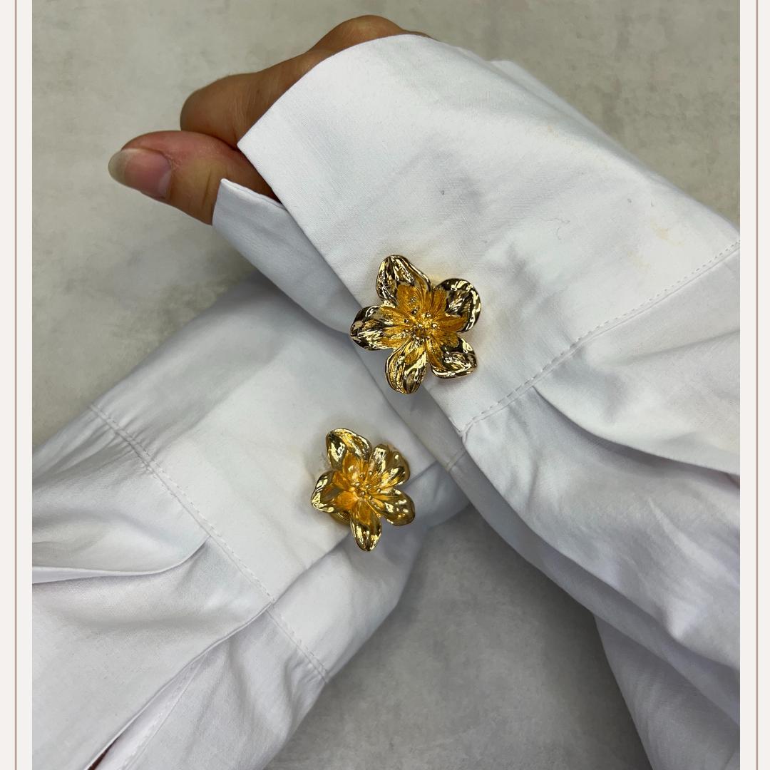 Buttercup Flower Gold Button Cover