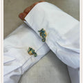 Seahorse Blue 13mm Button Cover