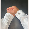 MEN Diamant Circle Black Button Cover