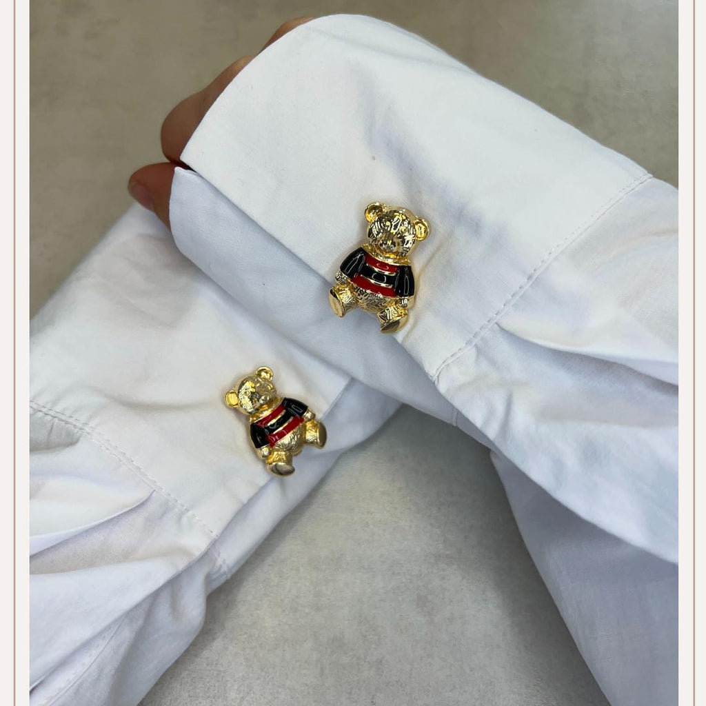 Teddybear Gold Button Cover