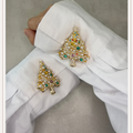Handgemaakte kerstboom button cover
