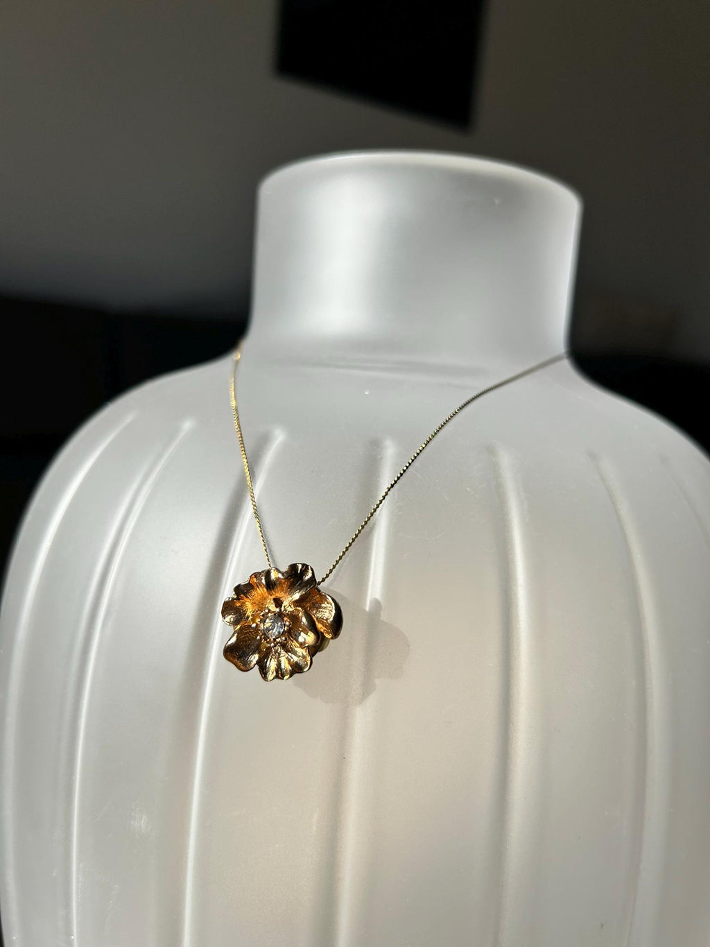 Necklace Finely Gold 35cm for Button Covers