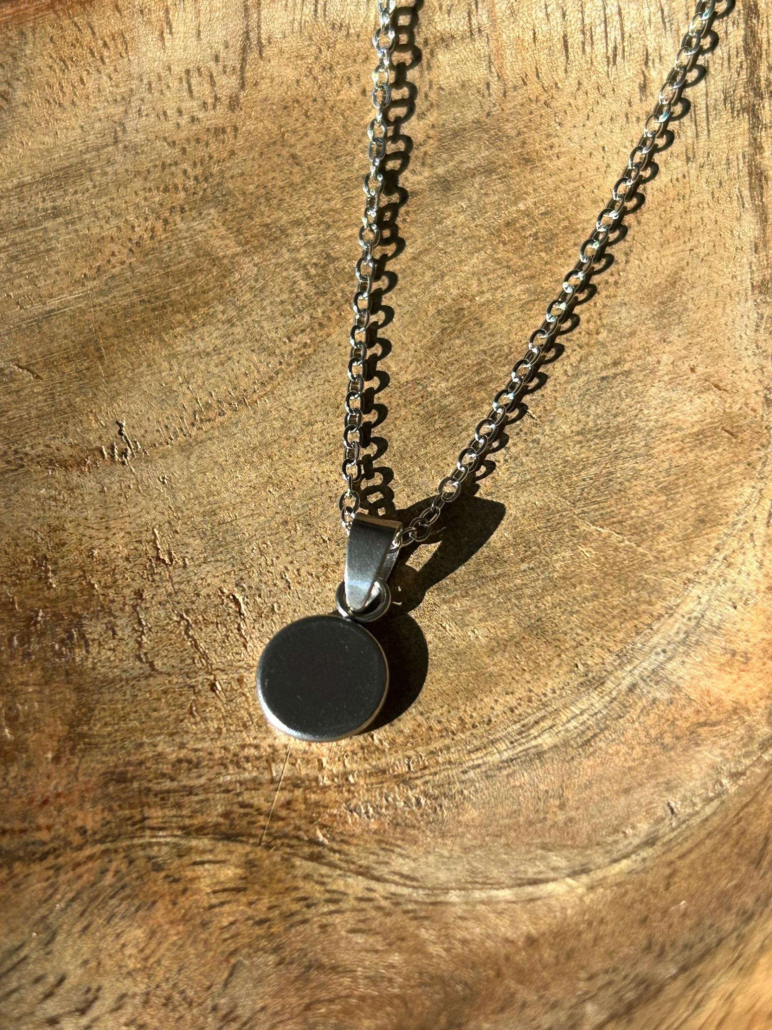 Necklace Rugged Silver 47cm for Button Covers