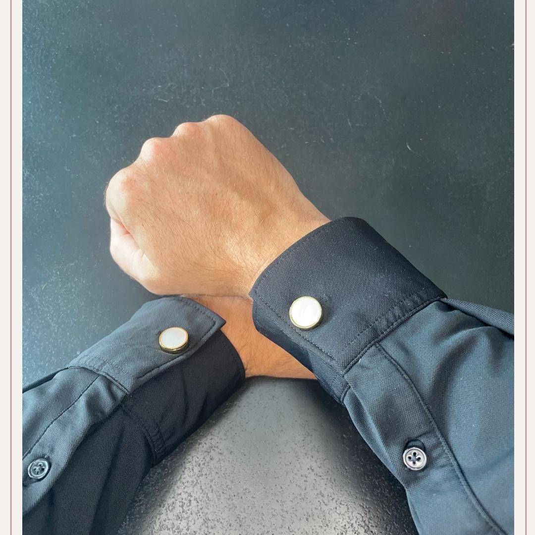 MEN Marmer Gold Button Cover