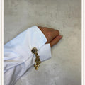 Gold Stamped 13mm Button Cover